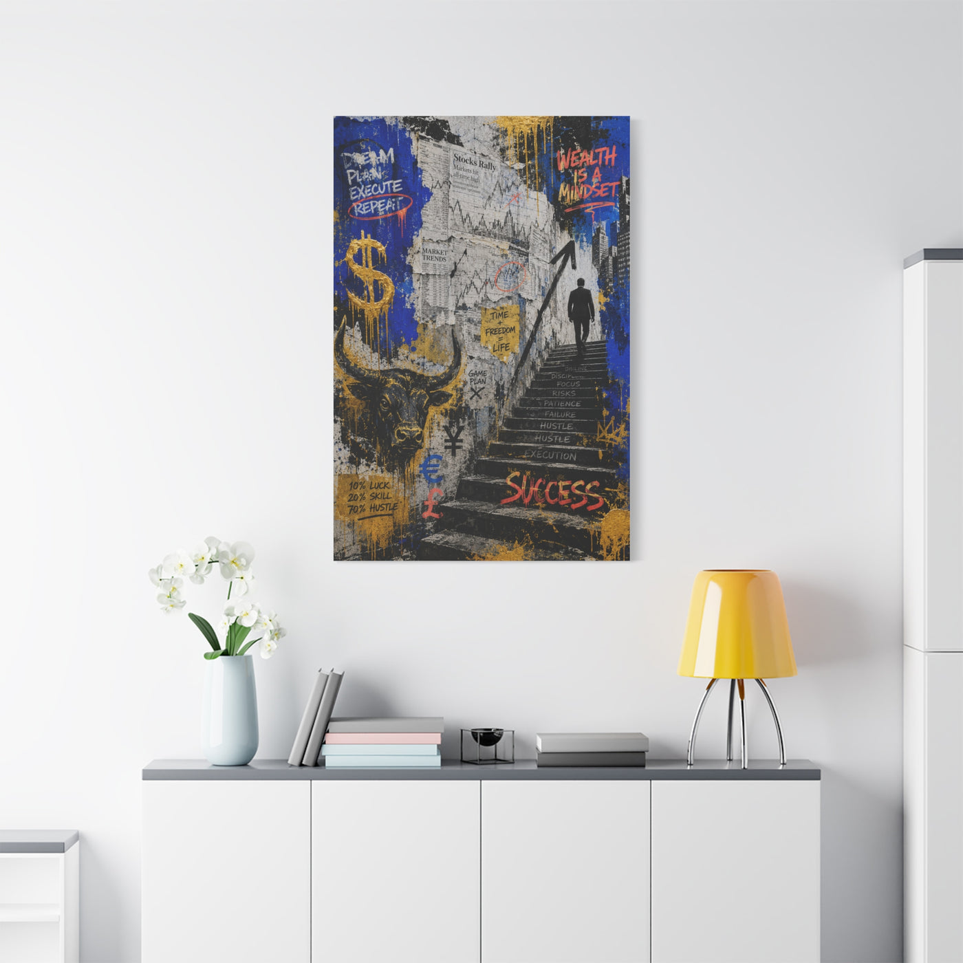 Entrepreneur Street Collage Success Street Wall Art & Canvas Print