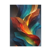 Textured Abstract Lava-Flow Ribbons Wall Art & Canvas Print