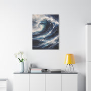 Dynamic Ocean Wave Expression Wall Art & Canvas Print