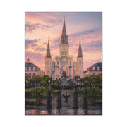 St. Louis Cathedral Sunrise Square Wall Art & Canvas Print