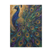 Impasto Jewel Peacock Expressionist Wall Art & Canvas Print