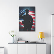 Saluting Soldier American Pride Wall Art & Canvas Prints