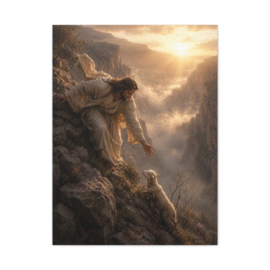 Leaves the 99 Sunrise Rescue Scripture Wall Art & Canvas Print