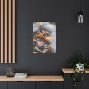Seashells and Starfish on Ocean Shore Wall Art & Canvas Print