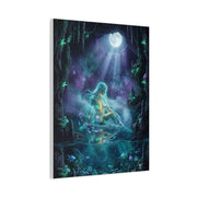 Moonlit Cave Surreal Figure Wall Art & Canvas Print