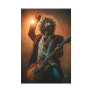 Guitarist in Spotlight Energy Wall Art & Canvas Print