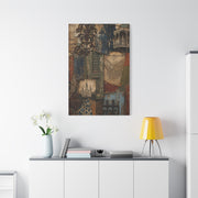 Vintage French Quarter Collage Composition Wall Art & Canvas Print