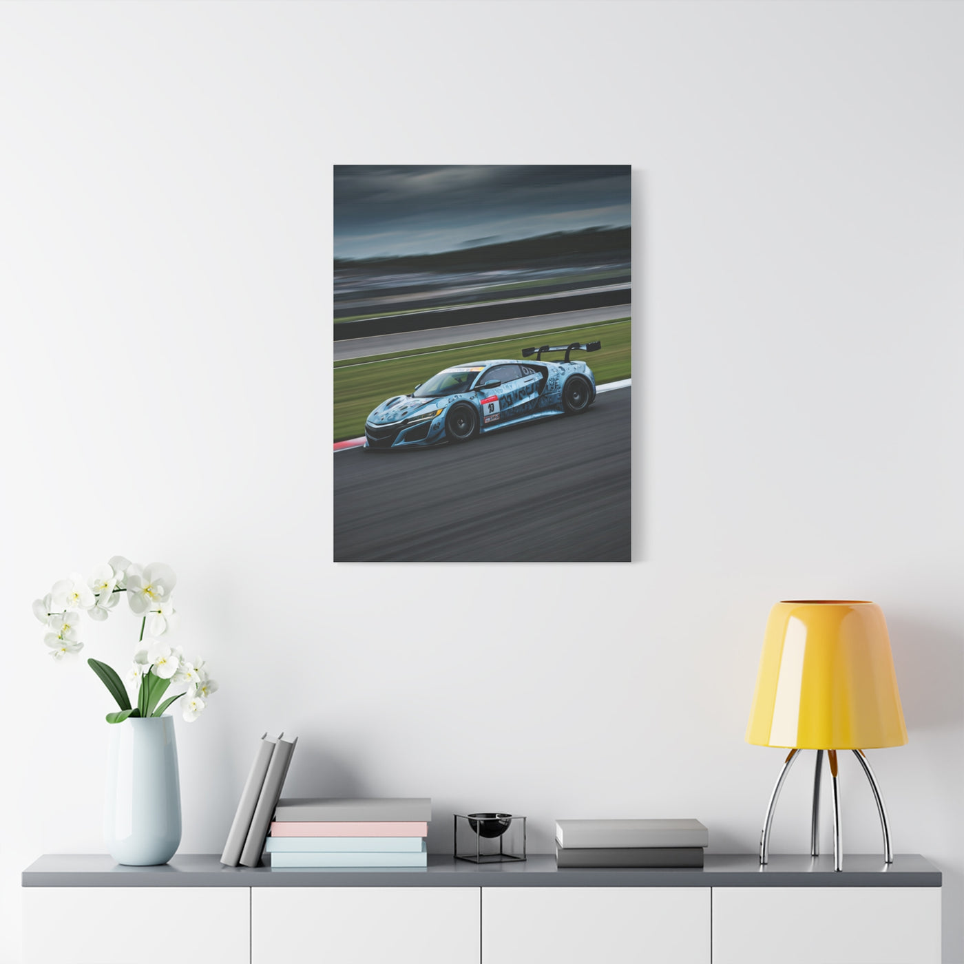 Acura NSX GT3 Modern Circuit Balance Wall Art & Canvas Prints