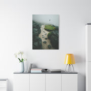 Coastal Mist Golf Green Minimal Wall Art & Canvas Print
