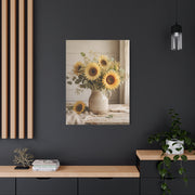 Soft Farmhouse Sunflower Bouquet Wall Art & Canvas Print