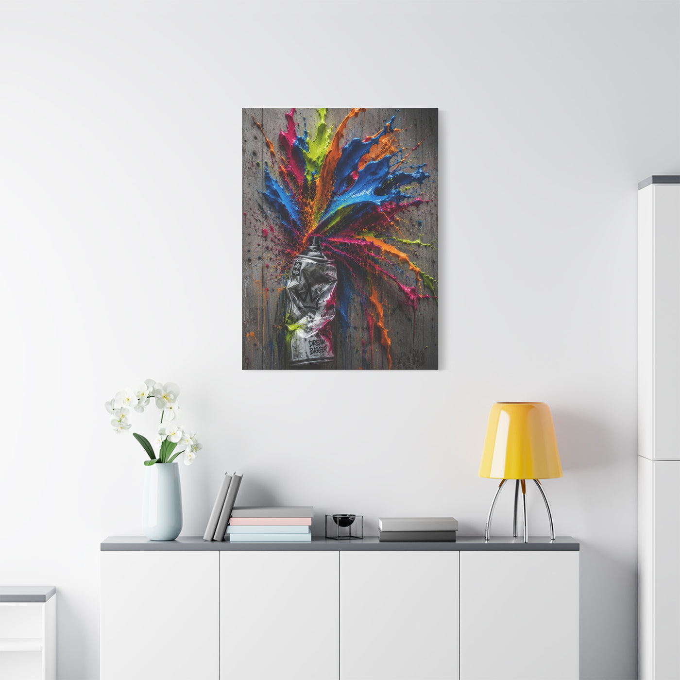 Exploding Spray Paint Creativity Street Wall Art & Canvas Print