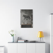 Geometric Line Wolf Wall Sculpture Panel Wall Art & Canvas Print