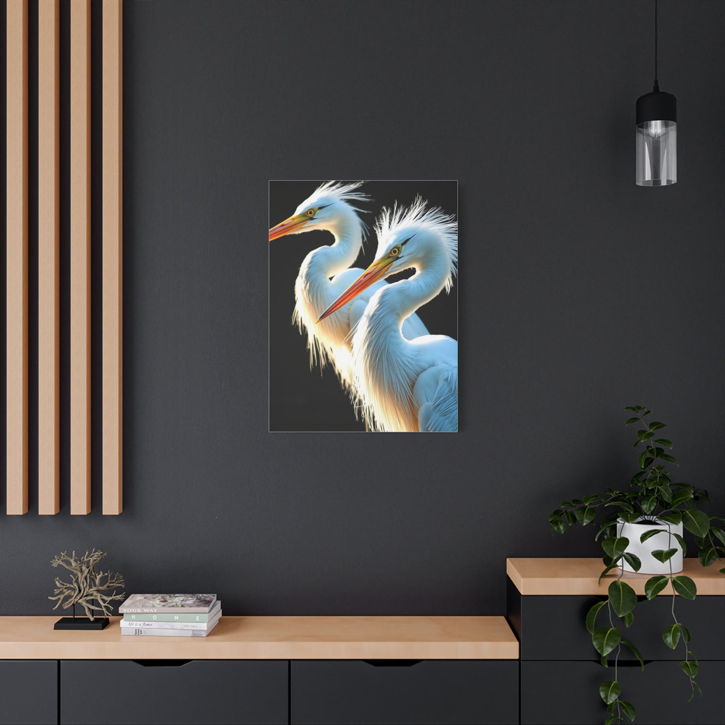 Herons and Egrets Art Supreme Canvas Wall Art & Canvas Print