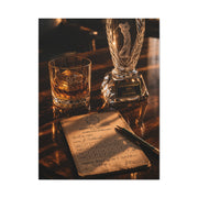 Crystal Trophy & Whiskey Golf Still Life Wall Art & Canvas Print