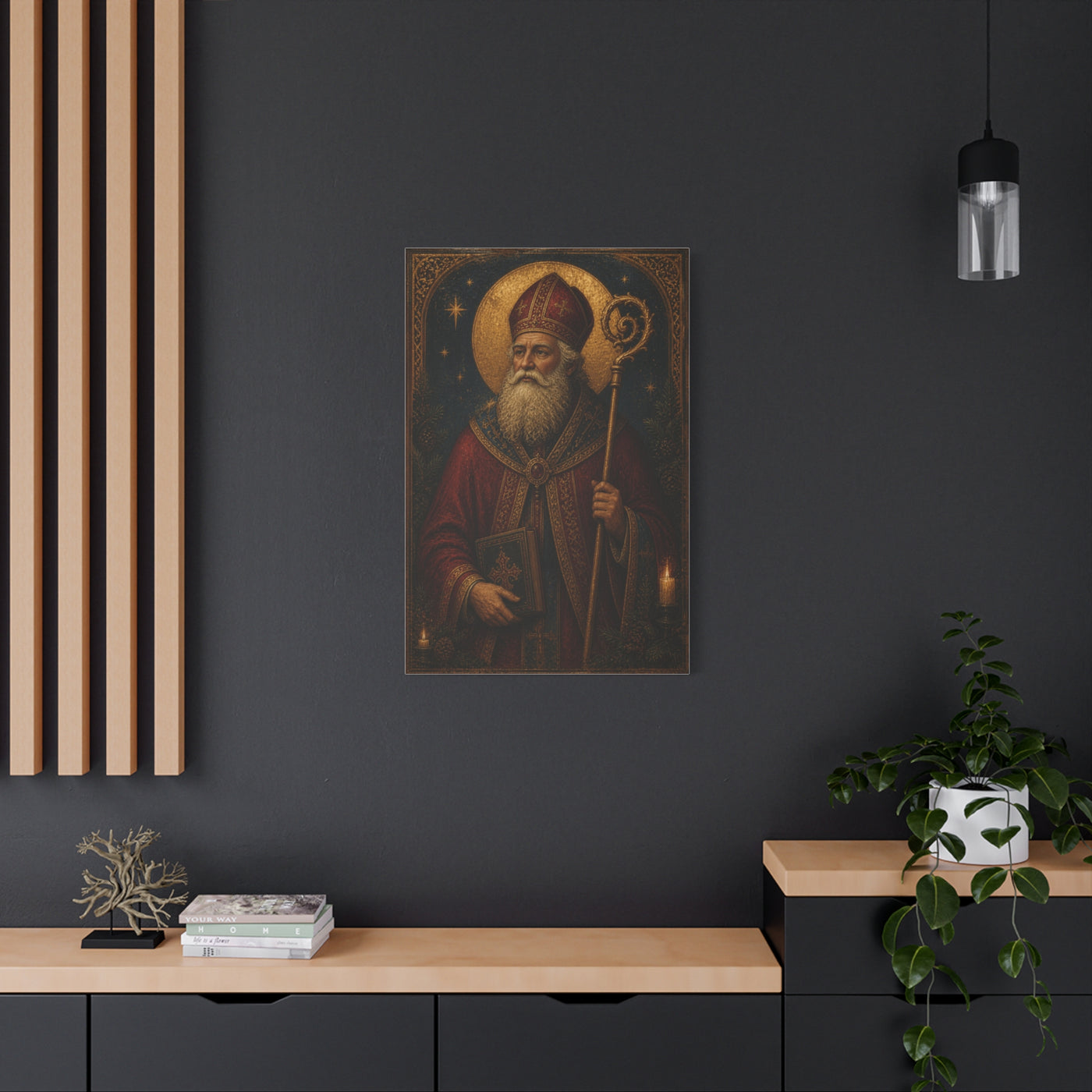 Saint Nicholas Icon Portrait Wall Art & Canvas Print