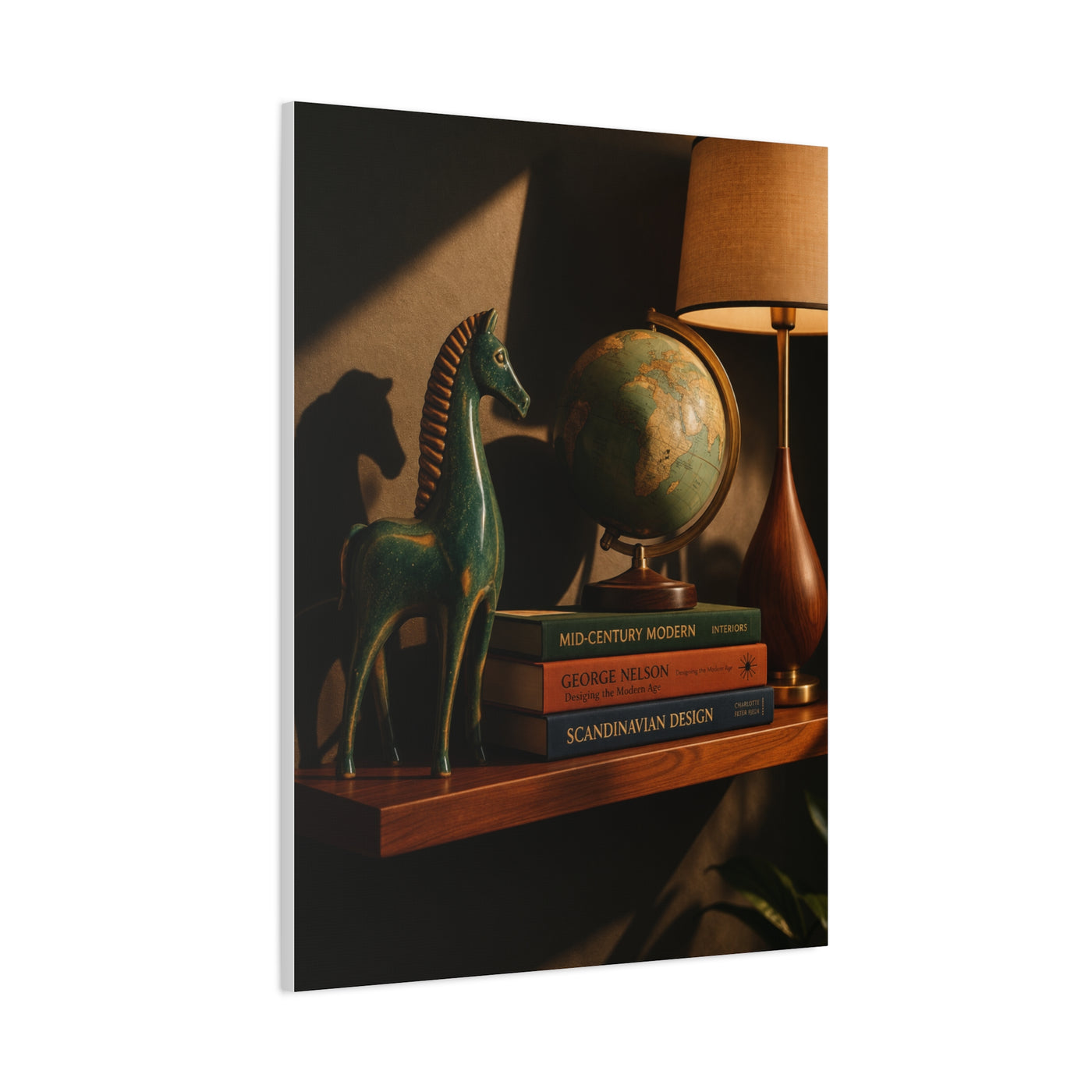 Mid Century Collector Shelf Still Life Wall Art & Canvas Print