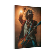 Guitarist in Spotlight Energy Wall Art & Canvas Print