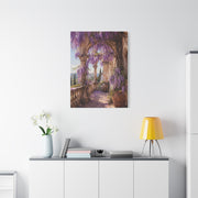 Wisteria Stone Terrace Garden Wall Art & Canvas Print