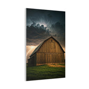 Stormlit Barn in the Open Fields Wall Art & Canvas Prints