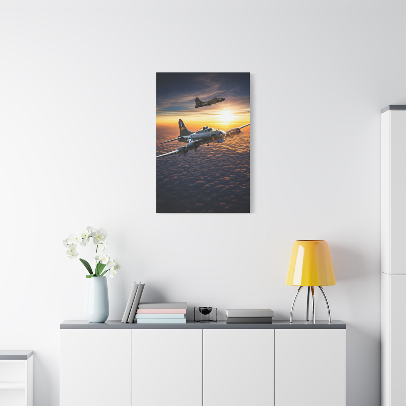 Sunset Squadron Patrol Flight Wall Art & Canvas Prints