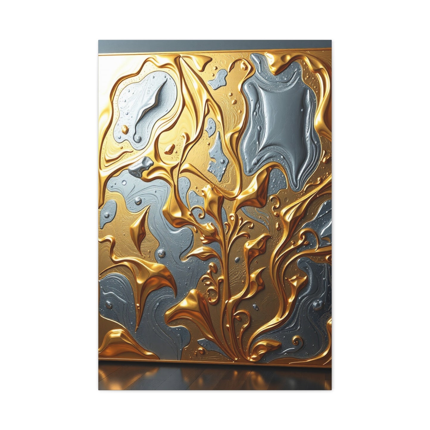 Elite Gold & Silver Canvas Art Vision Wall Art & Canvas Print