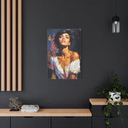 Expressive Fashion Collage Portrait Wall Art & Canvas Print