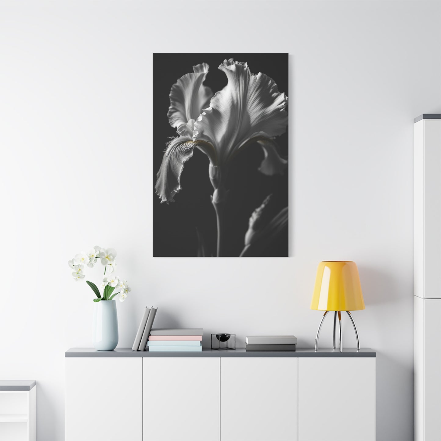 Elegant Iris in Shadowed Light Wall Art & Canvas Prints