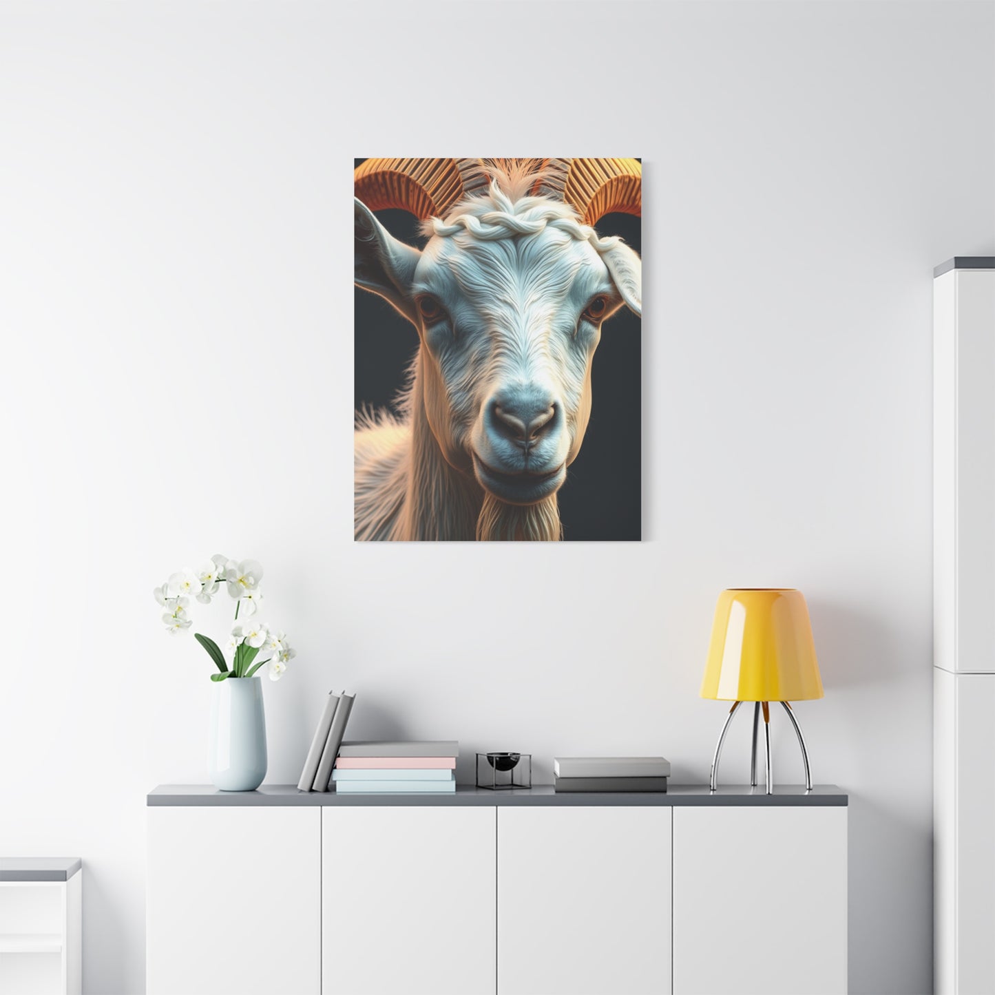 Caprine Elegance Canvas Wall Art & Canvas Print