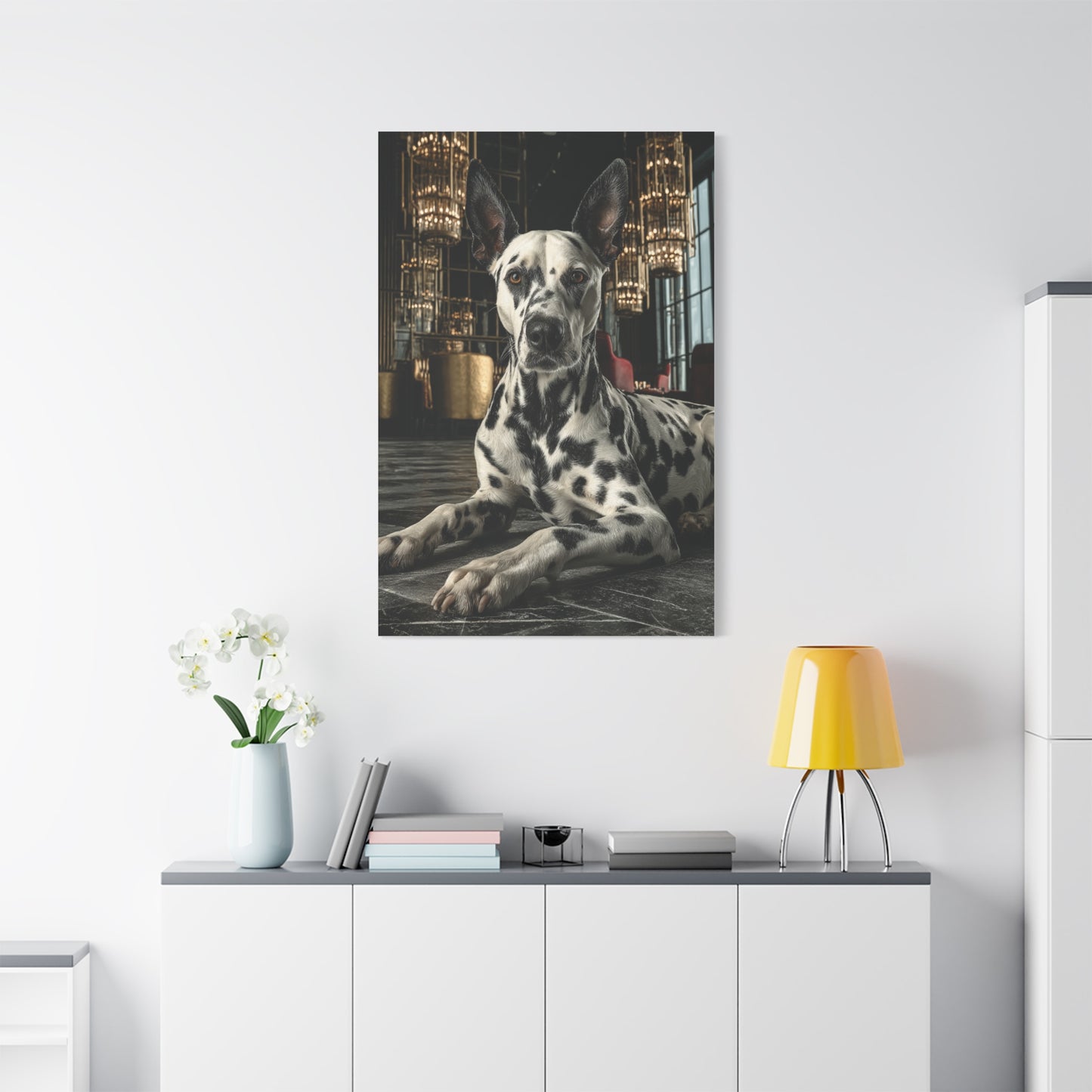 Dalmatian Luxury Lounge Portrait Wall Art & Canvas Print