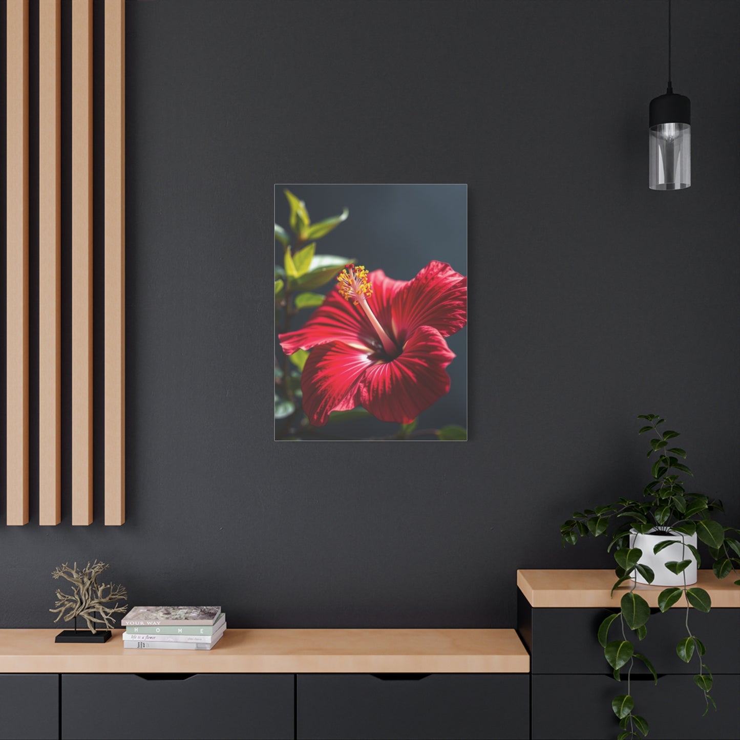 Hibiscus Flower Art Supreme Canvas Wall Art & Canvas Print