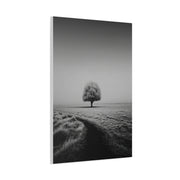 Lone Tree Winter Field Wall Art & Canvas Print