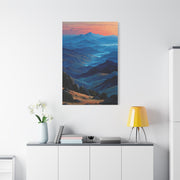 Blue Ridge Dawn Mountain Layers Wall Art & Canvas Print