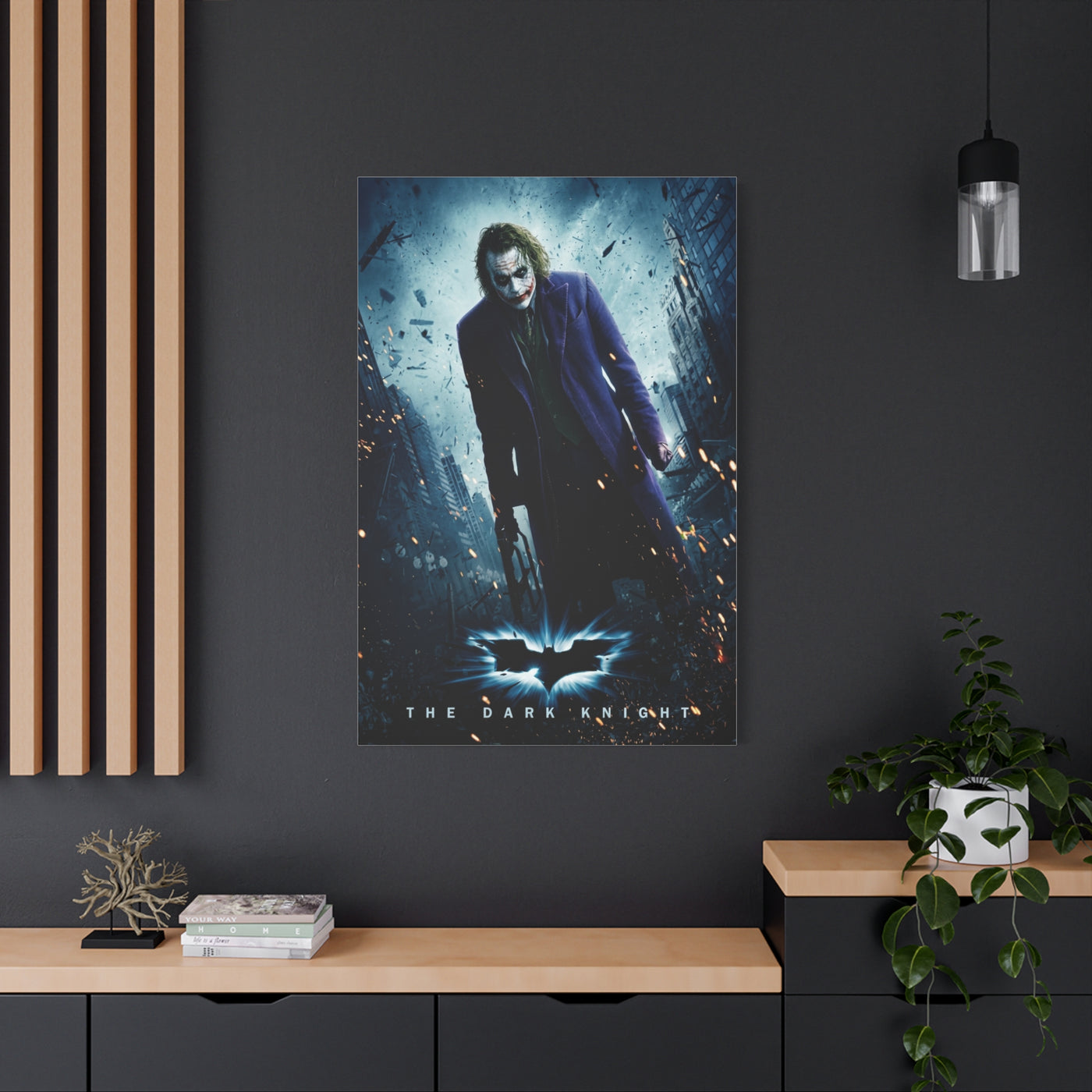 The Dark Knight The Joker Movie Poster Wall Art & Canvas Print