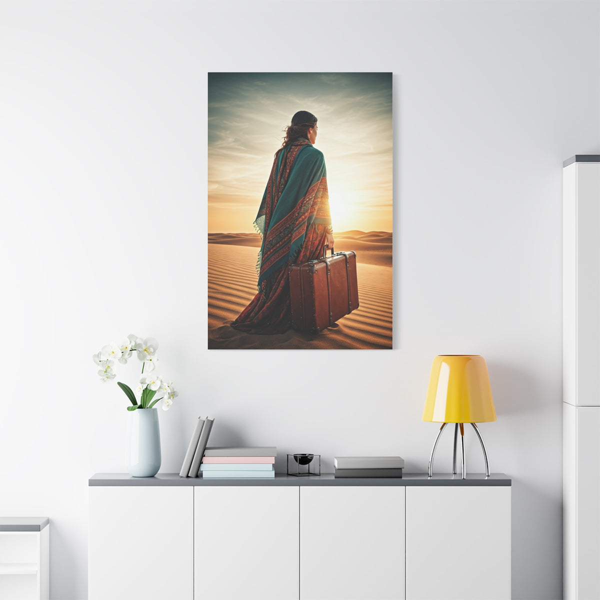 Desert Journey at Golden Hour – Wall Art & Canvas Prints