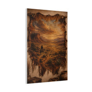 Leather Hide Desert Panorama Southwest Wall Art & Canvas Print