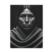 Silent Resilience Black & White Portrait Wall Art & Canvas Prints