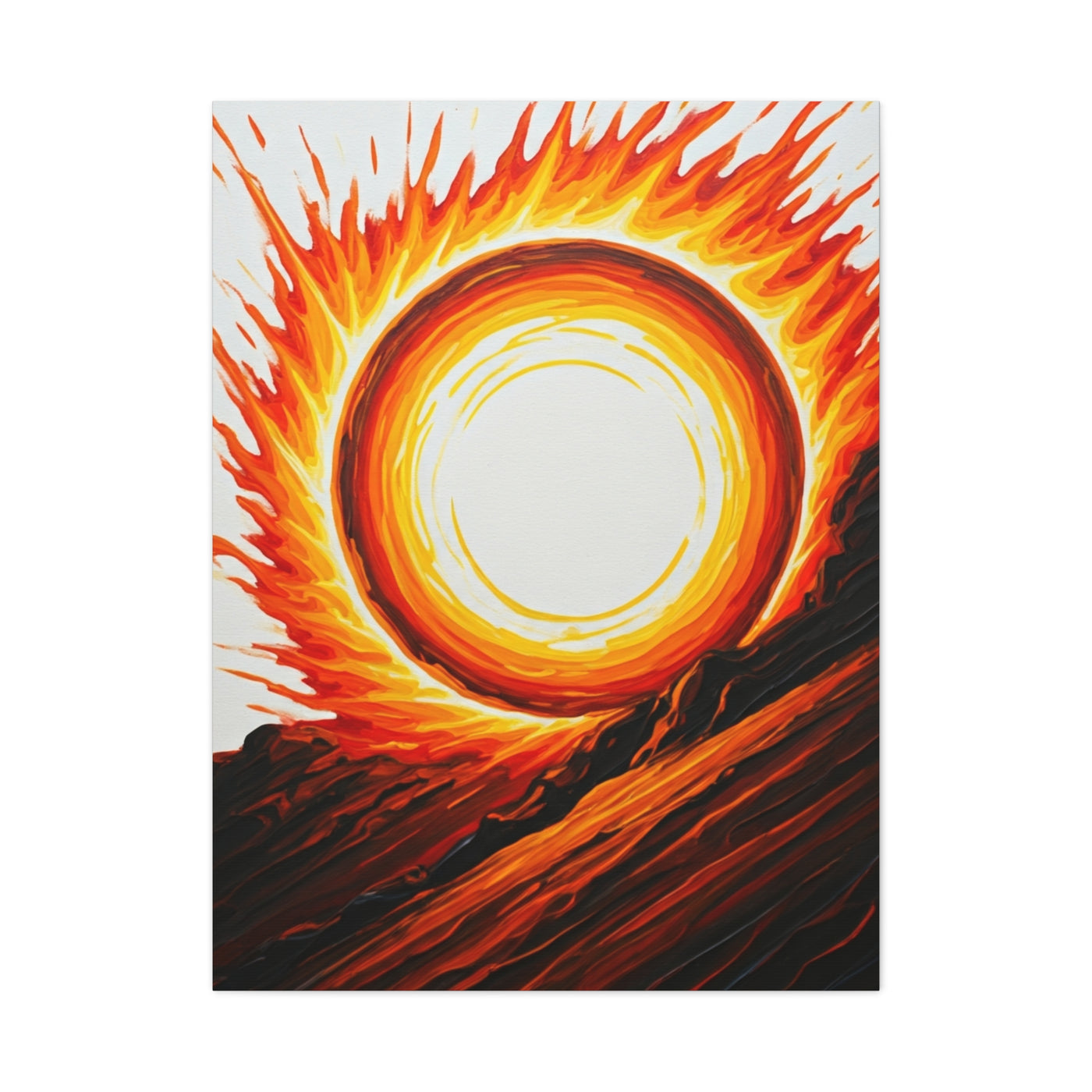 Solar Inferno Abstract Wall Art & Canvas Prints