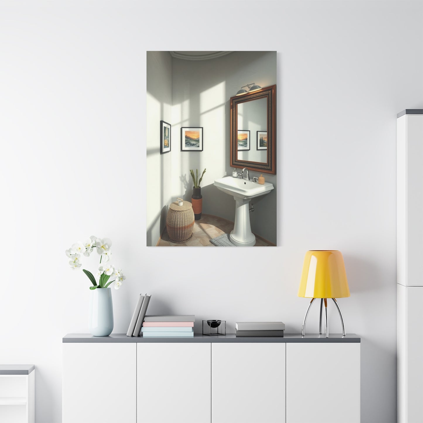 Sophisticated Spa Scene Canvas Wall Art & Canvas Print