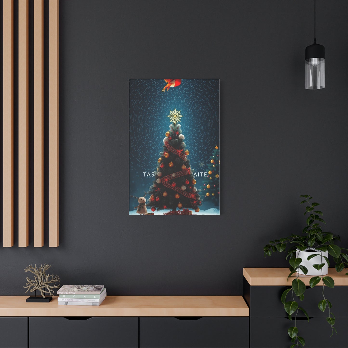 Black Christmas Art Supreme Canvas Wall Art & Canvas Print