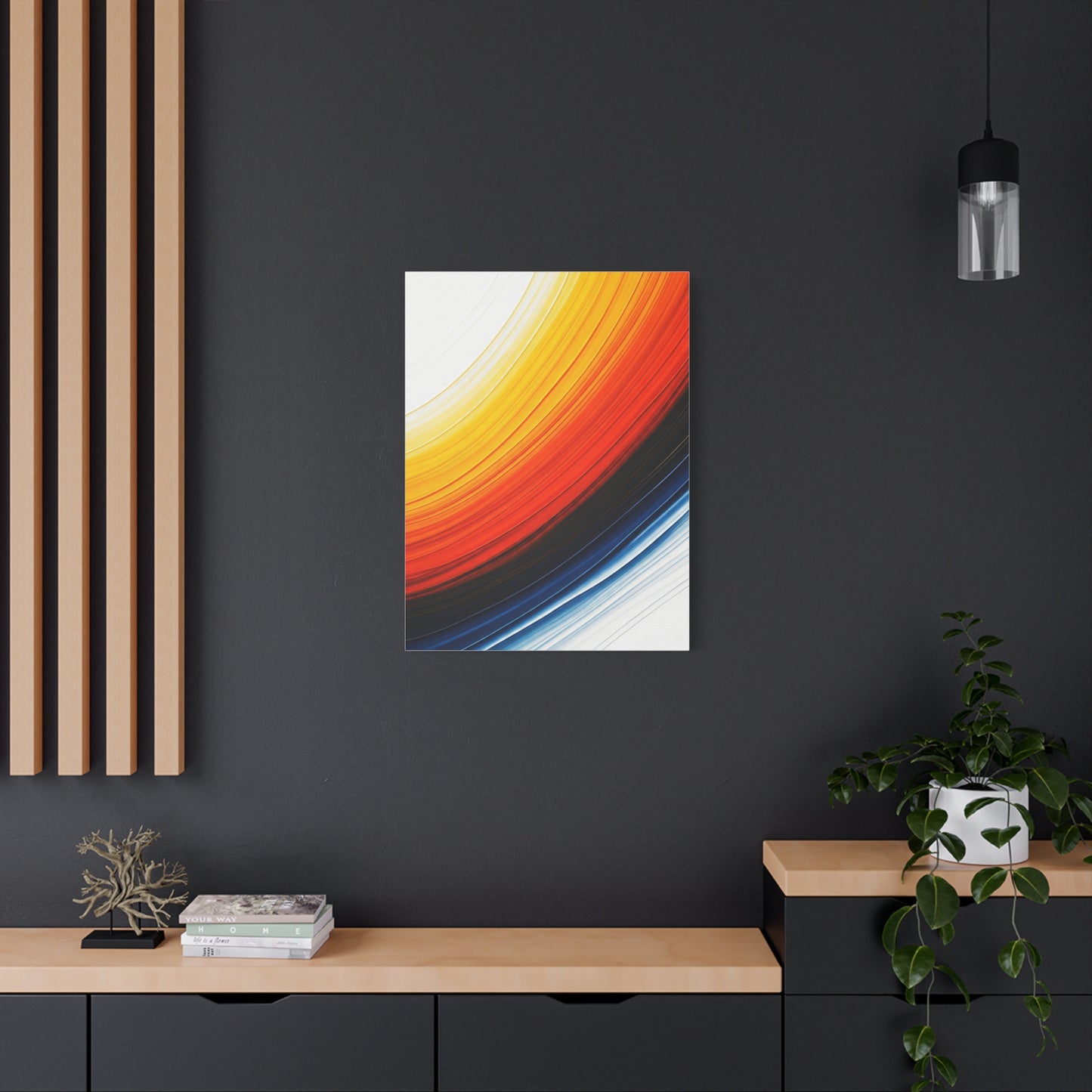 Warm Arc Gradient Abstract Wall Art & Canvas Prints