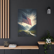 Mountain Freedom Flag Landscape Wall Art & Canvas Prints