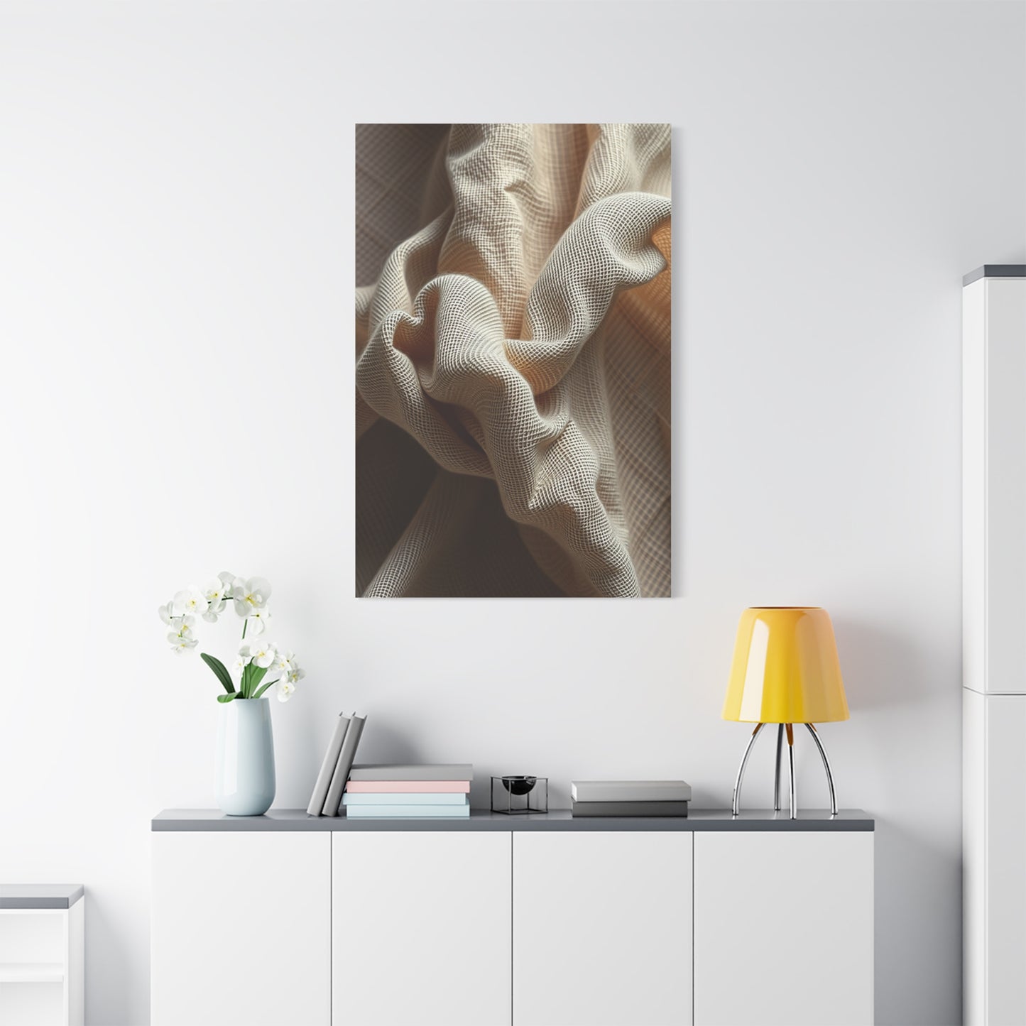 Supreme Taupe, Linen, and Gray Art Beautiful Collection Wall Art & Canvas Print
