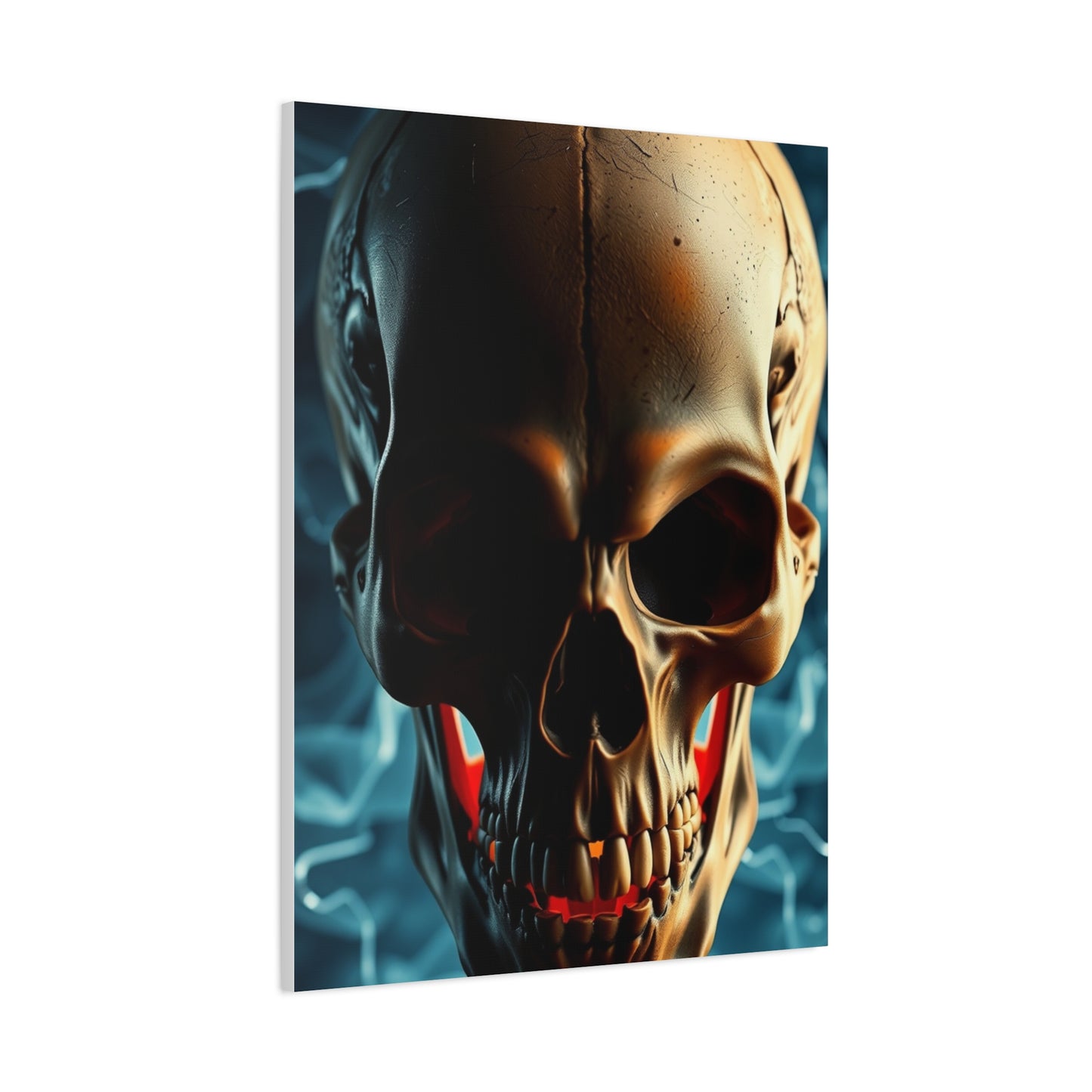 Decadent Skull Impression Wall Art & Canvas Print