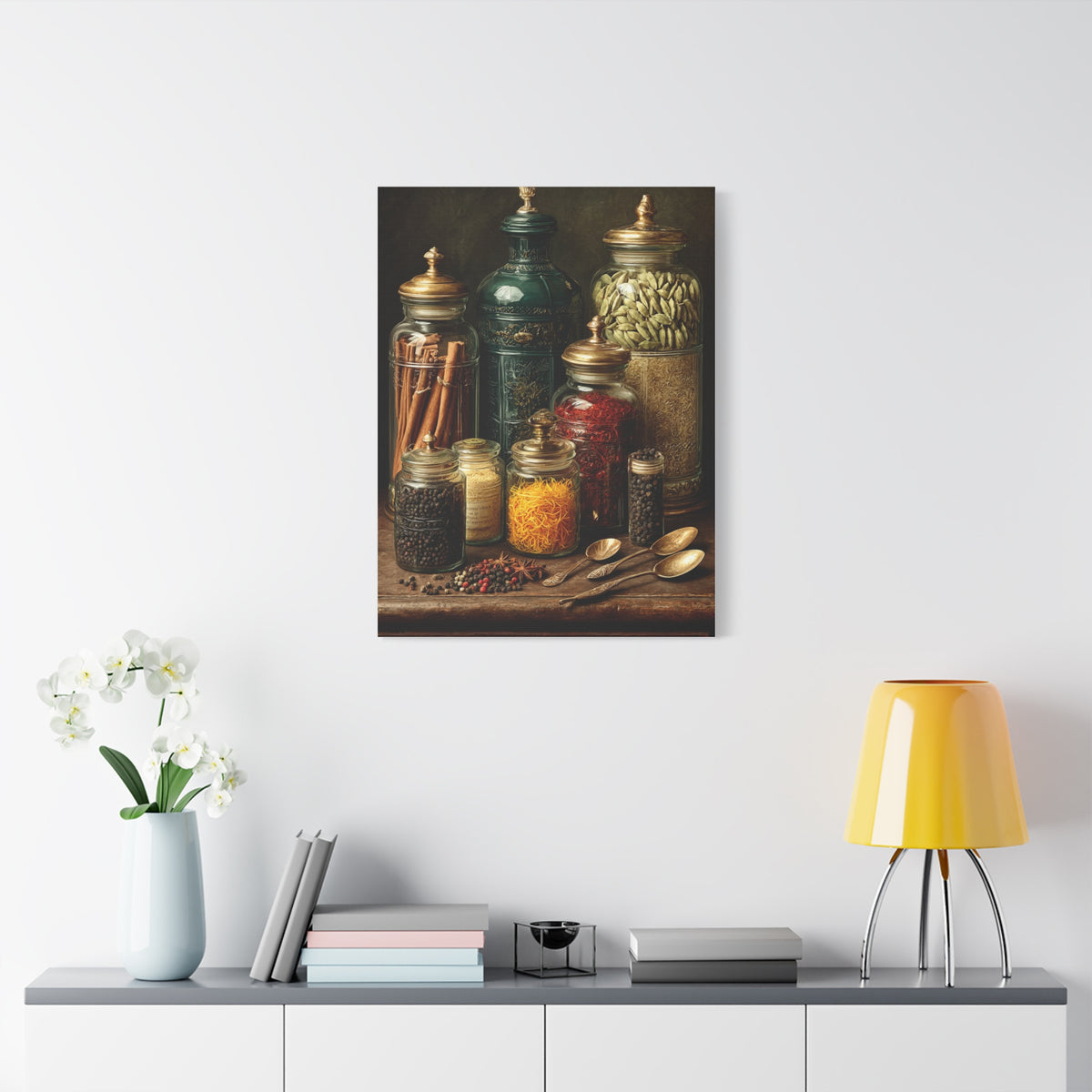 Premium Spice Jars Still Life Wall Art & Canvas Print