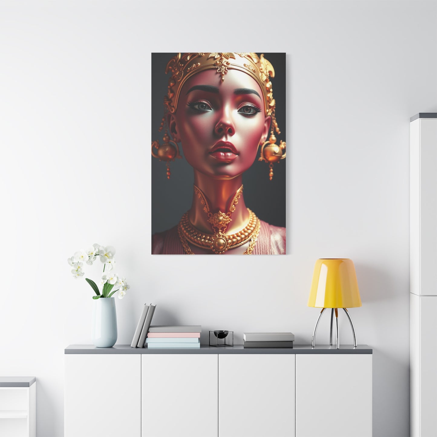 Gold & Pink Art Luxury Canvas Wall Art & Canvas Print