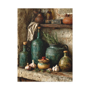Rustic Ceramic Pantry Shelf Still Life Wall Art & Canvas Print