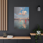 New York Skyline Pastel Dawn Serenity Wall Art & Canvas Print