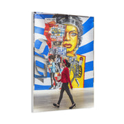 Urban Collage Mural Portrait Wall Art & Canvas Print