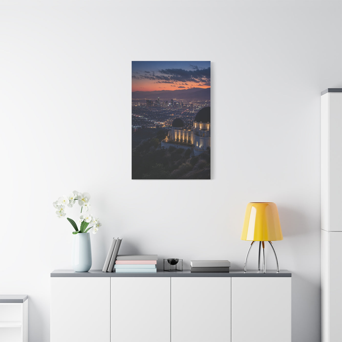 Los Angeles Skyline from Griffith Observatory Wall Art & Canvas Print