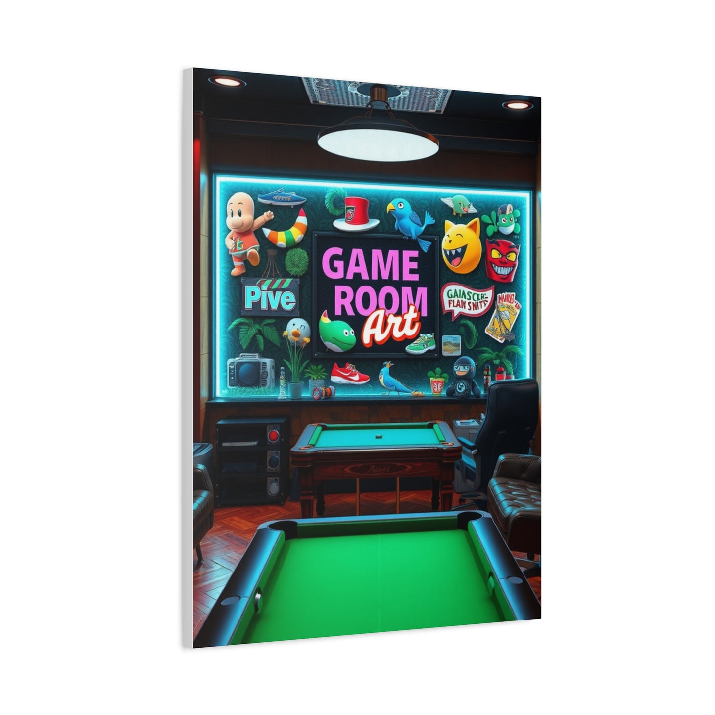 Supreme Game Room Art Beautiful Collection Wall Art & Canvas Print